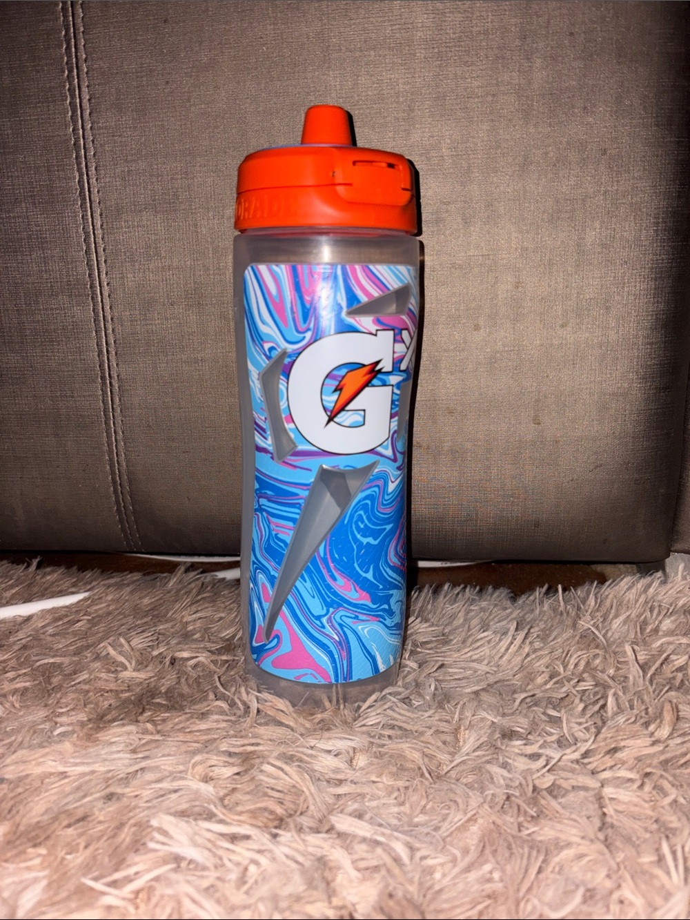 Marble Blue Gatorade Bottle